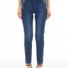 Skinny-Jeans Mit Hohem Bund Und Reißverschluss 1 Skinny-Jeans Mit Hohem Bund Und Reißverschluss -Liujo 8050885696531 offer UA2077D418878158 I AF N B 1 N