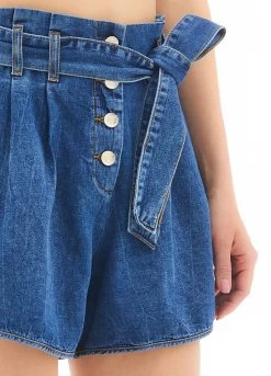 Shorts In Schmetterlingsform Aus Leichtem Denim -Liujo 8050885696890 offer UA2127D469678319 S AF N N 8 N