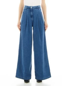 Flare-Jeans Mit Hohem Bund