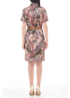 Kurzes Kleid Aus Bedrucktem Satin -Liujo 8050885808965 offer CA2342T2481S9808 I AR N R 2 N