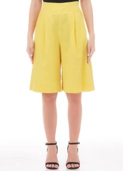 Bermudashorts Aus Leinengemisch