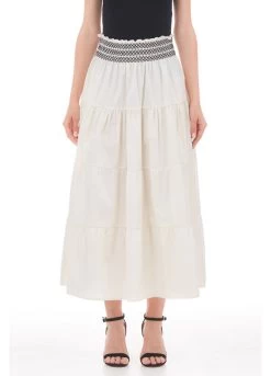 Langer Rock Aus Popeline