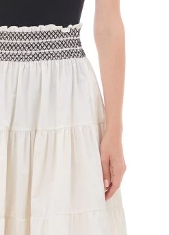 Langer Rock Aus Popeline -Liujo 8050885941723 offer WA2346T4853S9684 S AF N N 3 N