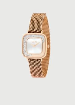 Armbanduhr Aus Stahl Mit Beweglichen Schmucksteinen