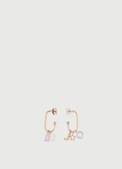 Ohrringe Mit Logo-Charms