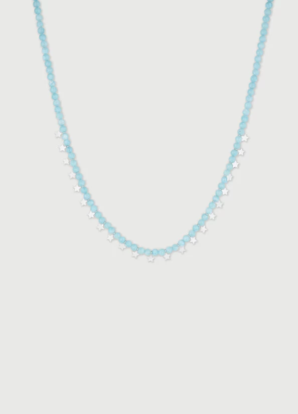 Hellblaue Halskette Mit Sternen 3 Hellblaue Halskette Mit Sternen