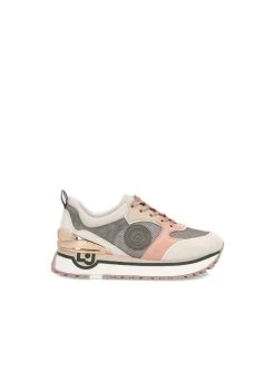 Plateau-Sneaker Aus Mehrfarbigem Veloursleder