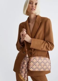 Umhängetasche Mit Print Und Tuch