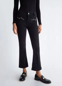 Liujo 19 Cropped-Flare-Jeans