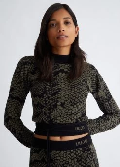 Nachhaltiger Jacquard-Pullover