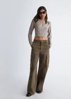 Pullover Aus Lurex® Mit Lochmuster -Liujo 8054944064934 WF3206MA80NA4119 I AO N B 5 N