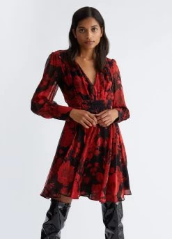 Geblümtes Kleid Für Festliche Anlässe