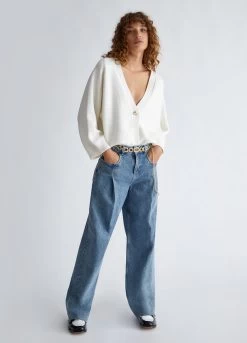 Cardigan Aus Kaschmir-Gemisch -Liujo 8054944103275 CF3203MA62EX0256 I AO N B 5 N