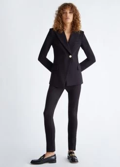 Hochtaillierte Hose Mit Schlitz -Liujo 8054944110730 MF3100J918922222 I AO N B 5 N