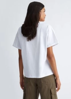 T-Shirt Mit Tasche Und Strass 8 T-Shirt Mit Tasche Und Strass -Liujo 8054944123020 MF3383J5003W9917 I AR N N 2 N