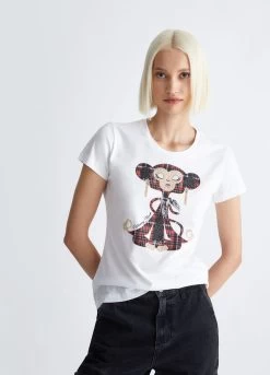 Ökologisch Nachhaltiges T-Shirt Mit Monkey-Print