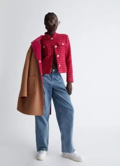 Jacke Im Hahnentrittmuster 10 Jacke Im Hahnentrittmuster -Liujo 8054944138062 MF3235T3689Q9828 I AO N B 5 N