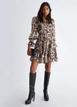 Kurzes Kleid Aus Fil-Coupé 10 Kurzes Kleid Aus Fil-Coupé -Liujo 8054944147705 MF3375T3686Q9841 I AO N B 5 N