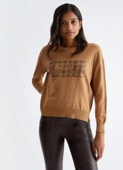 Nachhaltiger Pullover Mit Logo Und Strass