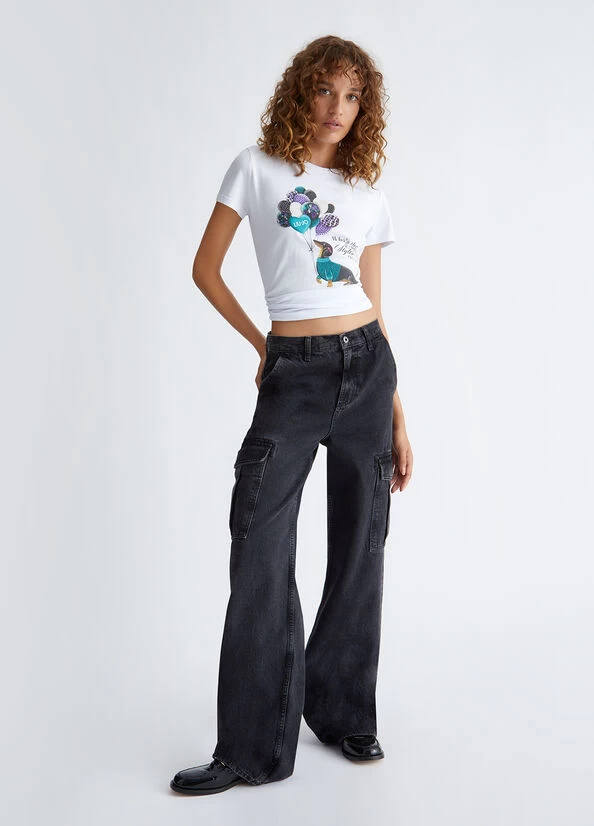 Ökologisch Nachhaltiges T-Shirt Mit Dog-Print 6 Ökologisch Nachhaltiges T-Shirt Mit Dog-Print – Bild 4