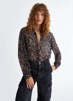 Hemdbluse Mit Herzenprint