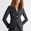 Nadelstreifer Blazer -Liujo 8054944304016 CF3306T25299541A I AF N R 1 N