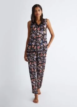 Hose Mit Blumenprint -Liujo 8054944315272 5F3025T3247Z9172 I AO N B 5 N