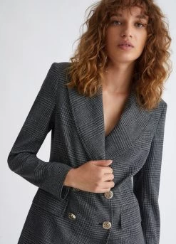 Blazer Im Glencheck -Liujo 8054944316064 CF3294T25299540A I AD N N 3 N