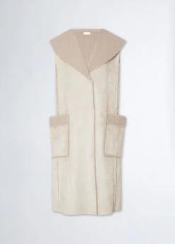 Taubengraue Weste Aus Synthetischem Schafsfell 11 Taubengraue Weste Aus Synthetischem Schafsfell -Liujo 8054944466608 JF3061E089200005 S AF N N 6 N