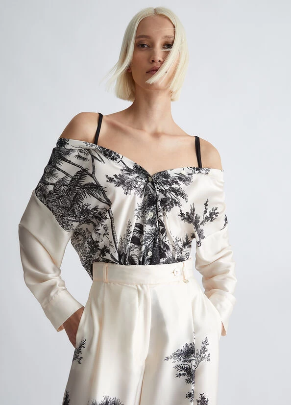 Bluse Mit Carmen-Ausschnitt 3 Bluse Mit Carmen-Ausschnitt