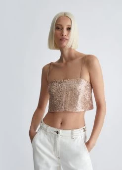 Bralette-Top Mit Pailletten