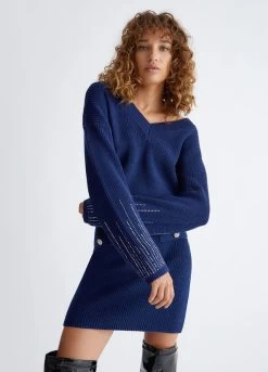 Wollpullover Mit Strass