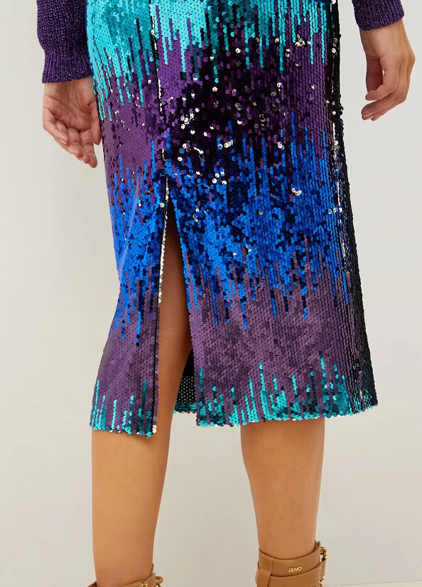 Midirock Mit Pailletten 5 Midirock Mit Pailletten – Bild 3