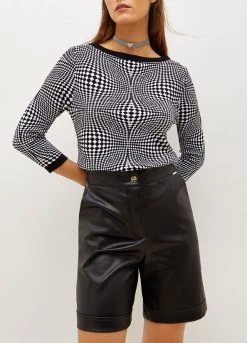 Jacquard-Pullover Mit Karomuster