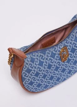Schultertasche Aus Jacquard-Denim 13 Schultertasche Aus Jacquard-Denim -Liujo 8055130681058 AF3110T977900770 S AI N N 13 N