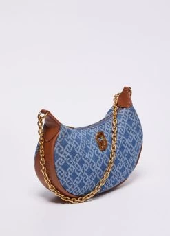 Schultertasche Aus Jacquard-Denim 10 Schultertasche Aus Jacquard-Denim -Liujo 8055130681058 AF3110T977900770 S AL N N 7 N