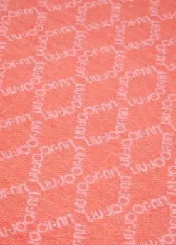 Rosa Stola Mit Logo -Liujo 8055130690074 2F3078T030009933 S AD N N 11 N