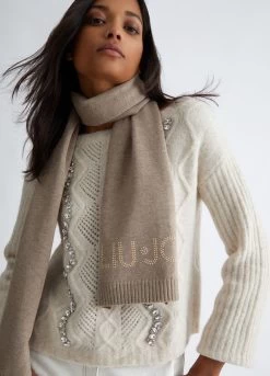 Schal Mit Logo Und Nieten