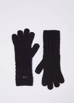 Handschuhe Mit Zopfmuster