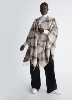 Poncho Mit Karomuster 10 Poncho Mit Karomuster -Liujo 8055130691743 2F3071T0300T9361 I AO N B 5 N