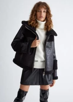 Jacke In Schaffelloptik