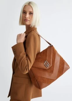 Schultertasche Mit Patchwork