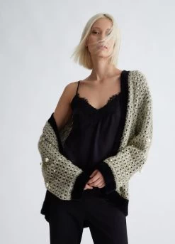 Cardigan Mit Perlen