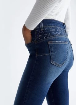 Bottom-Up-Skinny-Jeans Mit Strass 9 Bottom-Up-Skinny-Jeans Mit Strass -Liujo 8055130746245 UF3013D461578539 I AD N N 3 N