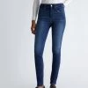 Bottom-Up-Skinny-Jeans Mit Strass