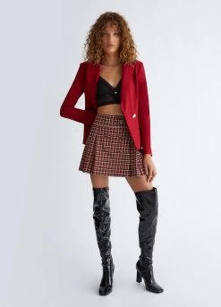 Roter Zweireihiger Blazer 10 Roter Zweireihiger Blazer -Liujo 8055130749000 CF3060J185791761 I AO N B 5 N