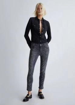 Skinny-Jeans Mit Strass -Liujo 8055130752437 UF3001D484887359 I AO N B 5 N