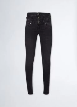Schwarze Skinny-Jeans -Liujo 8055130757210 UF3014D481188268 S AF N N 6 N