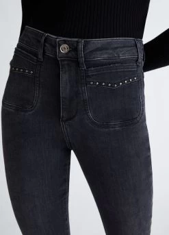 Bootcut-Jeans Mit Nieten -Liujo 8055130757944 UF3138D481188268 I AD N N 3 N