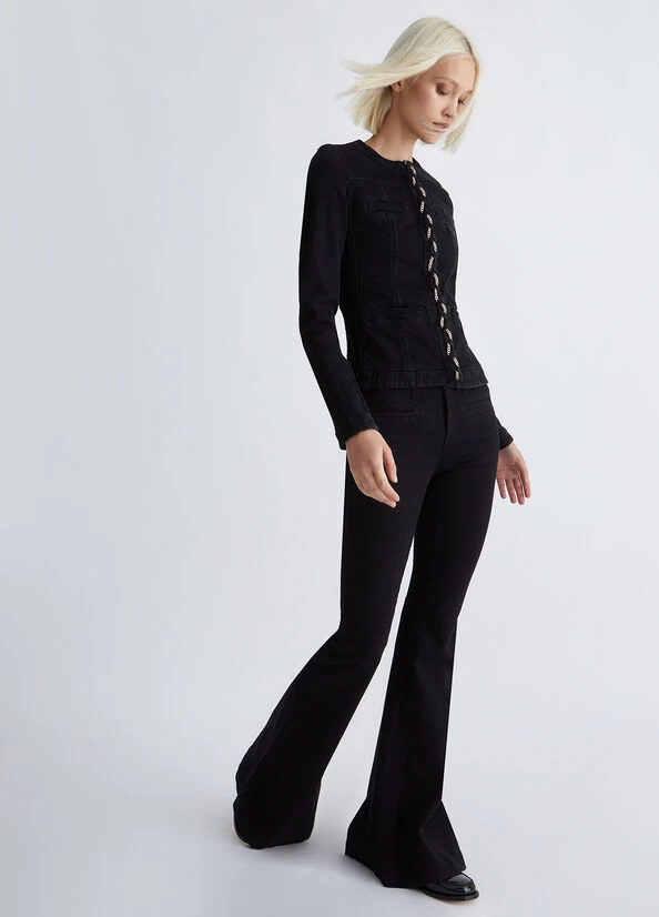 Jeansjacke Mit Schmuckdetails 6 Jeansjacke Mit Schmuckdetails – Bild 4